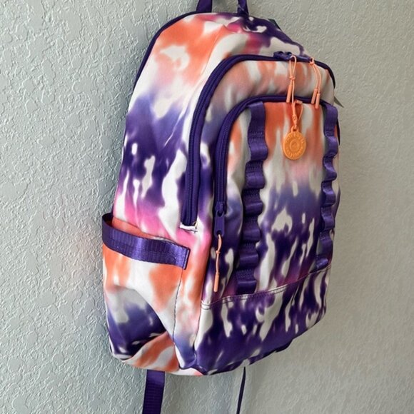 Ecotech Orange and Purple Bag with Tie-Dye Design - Picture 5 of 10